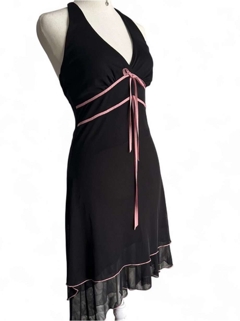 Soulmates Black Dress with Pink Trim on Label